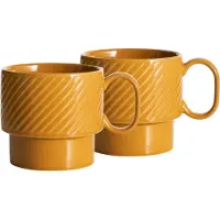 Sagaform Coffee & More theemok 2-pack Geel