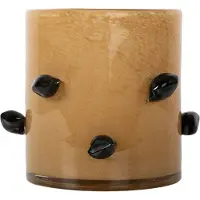 By On Arlo kaarsenhouder M Ø15 cm Beige-zwart