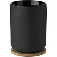 Stelton Theo Cup With Coaster - Thermobekers Steengoed Black - X-641