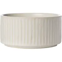 ERNST schaal geribbeld Ø12 cm Naturel wit