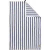 ERNST Theedoek 47x70 Cm Wit/blauw - Keukenhanddoeken Katoen White - 117543