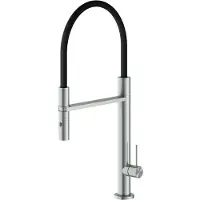 Hotbath Fellow keukenmengkraan 52.5x21cm met pull down 2 standen handdouche staal geborsteld