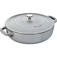 Staub Sauteerpan Chistera Grafietgrijs 28 cm