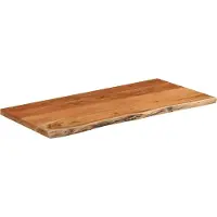 vidaXL Tafelblad rechthoekig natuurlijke rand 80x40x2,5 cm acaciahout