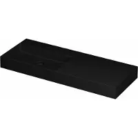 Ink Wastafel united 1200x450x110 mm mat zwart 0206454