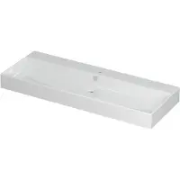 Ink Wastafel Unlimited Porselein met 1 kraangat 120 cm x 45 cm x 11 cm Glans wit 0202135
