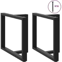 vidaXL Eettafelpoten 2 st T-vormig 90x35x(72-73) cm staal zwart