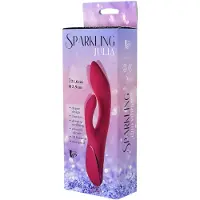 Dream Toys Julia Duo Sprankelende - oplaadbare, clitorisstimulator vibrator (rood)