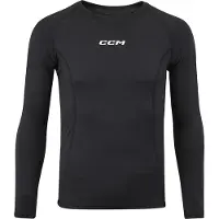 CCM Performance Compression Long Sleeve Top JR Hockey thermoondergoed en ribano