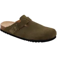 Scholl Klomp Men Olivier Suede Khaki-Schoenmaat 40