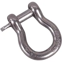 WICHARD Stainless Steel Captive Lyre Shackle Zilver 10 mm