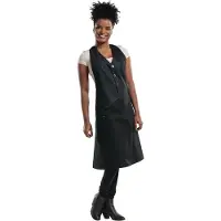 Chaud Devant 678 Bib Apron Barista Black Denim