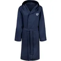 Arena Sport badjas 'Compact Microfiber' donkerblauw / wit