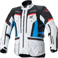 Alpinestars Honda Bogota' Pro Drystar Jas Ijzig Grijs Blauw Fel Rood Maat S