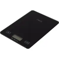NOD Keukenweegschaal 15x21,5 Cm Zwart - Keukenweegschalen Black - NOD0040