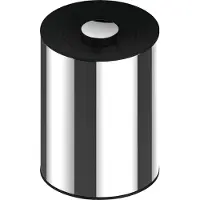 Keuco afvalbak van gepolijst roestvrij staal, 5 liter, wandmontage, 21 cm x 28,8 cm (ø x h), voor de badkamer als cosmeticabak, prullenbak, afvalbak, Plan