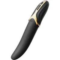 Zalo Eve - oplaadbare, verwarmende draaiende vibrator (zwart)