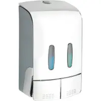 Wenko Tartas desinfectie & zeep wanddispenser 2x480 ml kunststof chroom