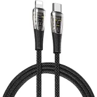 Duzzona 3A USB-C naar Lightning Kabel PD 27W 1M Transparant