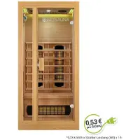 Artsauna Infraroodcabine Nyborg S90V - 90x90x190 cm - Dubbele Technologie - 1 persoon