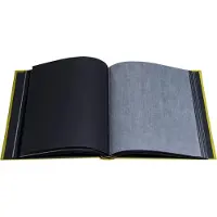 Exacompta Fotoalbum boekgebonden 60 zwarte pagina's Pop'N Co - Limoen - 16089E