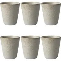 Aida Raw Mok 25 Cl Pak Van 6 - Koffiekopjes Steengoed Sandy Beige - 14491