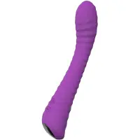 Sex HD Sunshine - oplaadbare, geribbelde G‑spot vibrator (paars)