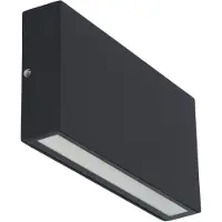 HOFTRONIC™ Dimbare LED Wandlamp Otis M - 10 Watt - 2700K warm wit - Up & Down light - IP54 voor binnen en buiten - Zwart voor binnen en buiten