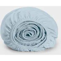 Yumeko Hoeslaken Jersey Katoen 90x200 Blauw - Eco, Bio & Fairtrade