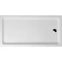 Alvoro Basic Douchebak Rechthoekig 100x90x4cm Acryl Afvoer Korte Zijde Wit - Acryl - Douche, Douchebakken - 5404024118225