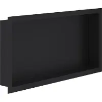 Alvoro Harmony Inbouwnis 30x60x7cm - Mat Zwart - RVS - Rechthoekig - Accessoires, Inbouw/opbouw nissen - 5404024118447