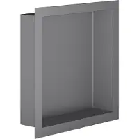 Alvoro Harmony Inbouwnis 30x30x7cm - Geborsteld Gunmetal PVD - RVS - Rechthoekig - Accessoires, Inbouw/opbouw nissen - 5404024118386