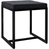CLP Barci kruk met bekleding en zwart ijzeren frame Fluweel/zwart