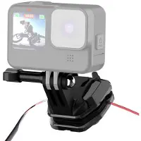 Puluz Motorfiets windschermbevestigingsclip PULUZ voor actiecamera's (zwart) (Osmo Actie 4), Actioncam-accessoires, Zwart