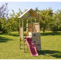 Wendi Toys Wtj2 | houten speeltoren konijn | inclusief glijbaan en klimwand |