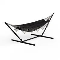 Blumfeldt outdoor hangstoel, campingaccessoires & tuin - grote 2-persoons hangmat met 210T nylon scherm, 100 kg draagkracht, aluminium karabijnhaken & draagtas