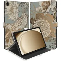 B2Ctelecom Samsung Galaxy Tab A9 Plus Tablethoes Vintage Bird Flowers
