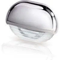 Hella Marine Stainless Steel 30° Round Warm White Courtesy Light 0.5w Transparant
