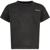 Raizzed T-shirt zwart Meisjes Katoen Ronde hals Backprint - maat 128