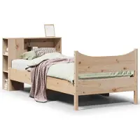 vidaXL Bedframe zonder matras massief grenenhout 75x190 cm