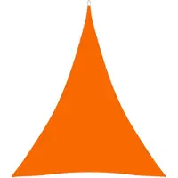 vidaXL Zonnescherm driehoekig 4x5x5 m oxford stof oranje