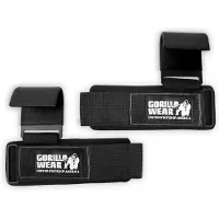 Gorilla wear Weight Lifting Hooks - Zwart/Wit
