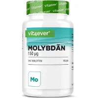 Vit4ever Molybdeen - 150 µg - 365 tabletten in een voorraad van 12 maanden - Puur natriummolybdaat - Essentieel sporenelement - Hoog gedoseerd - Veganistisch