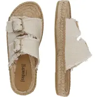 Espadrij l'orginale Muiltjes 'CLAQUETTE' beige
