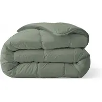 Zelesta Everyday Uni Pastel Green 200x200cm - Dekbed zonder overtrek - 30 dagen proefslapen - Wasbaar hoesloos dekbed - Bedrukt dekbed - All year zomerdekbed & winterdekbed