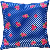 Unique living - sierkussenhoes - 4 stuks - kussenhoesje - kussenhoes - blauw - roze - 45 x 45 cm - met rits