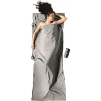 Cocoon - Insect Shield TravelSheet Cotton - Reisslaapzak 210 x 82 cm, grijs