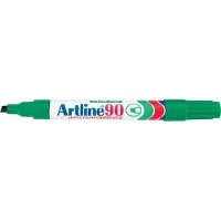 Artline 90N Permanentmarker Medium Beitelpunt 2 - 5 mm Groen Navulbaar Waterbestendig 12 Stuks