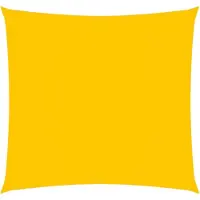 vidaXL Zonnescherm vierkant 4x4 m oxford stof geel