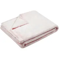 Stof Textiles Plaid/bankdeken Maribelle - roze - 130 x 160 cm - polyester fleece - 1 persoons